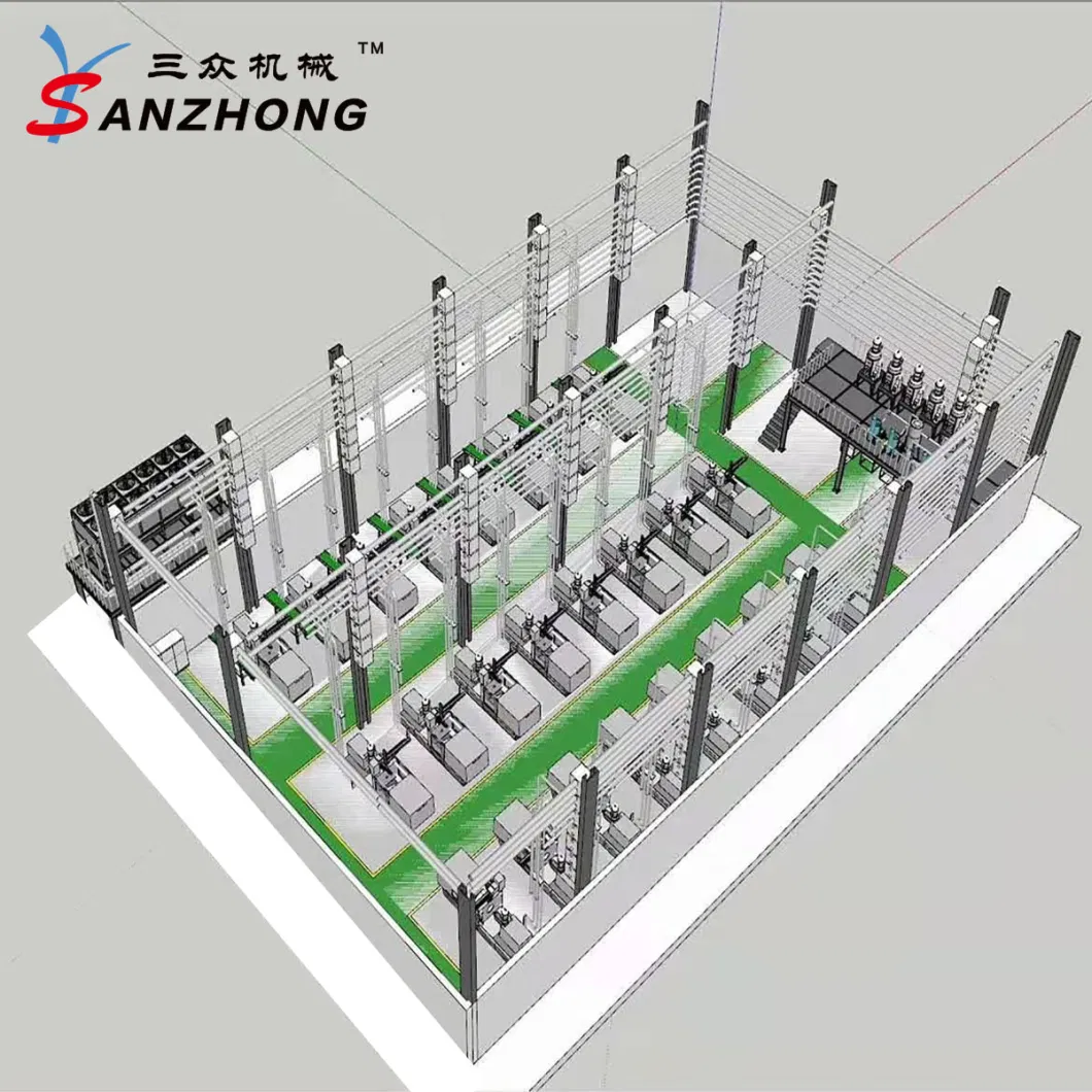 Efficient Production Process Conveying System Auto Central Material Feeding System