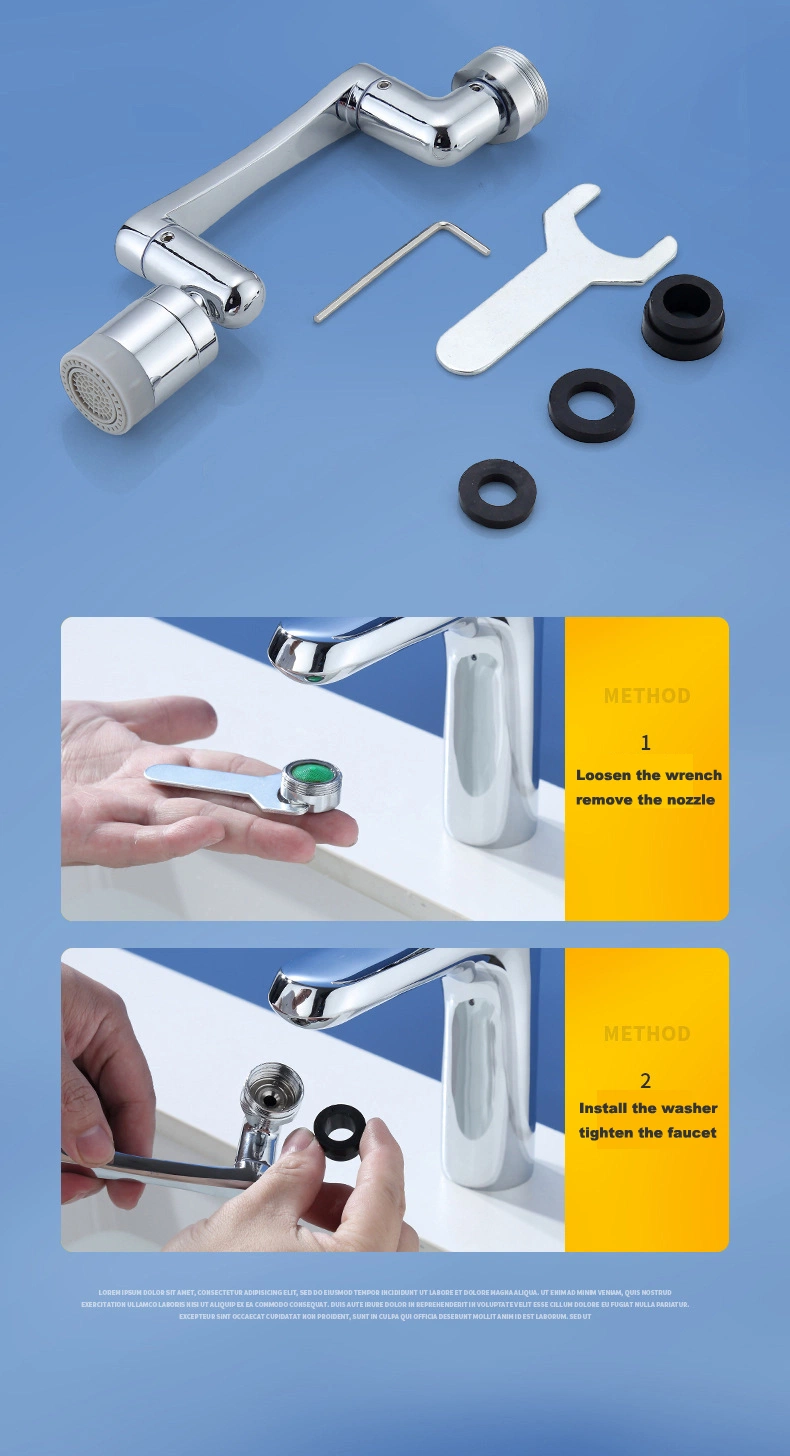 Washbasin Faucet Mechanical Arm Face Washing Assistance