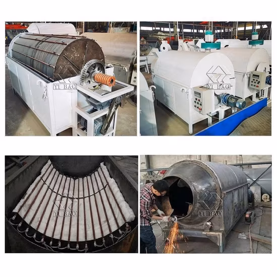 Machine multifonctionnelle de séchage rotatif de coquille d'amande d'orge de charbon de Chine Machine de séchage de boue de charbon de bois grande Machine de dessiccateur d'arachide